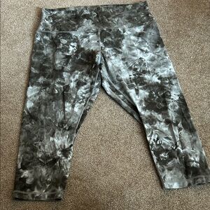 lululemon athletica Gray Tie-Dye Leggings
